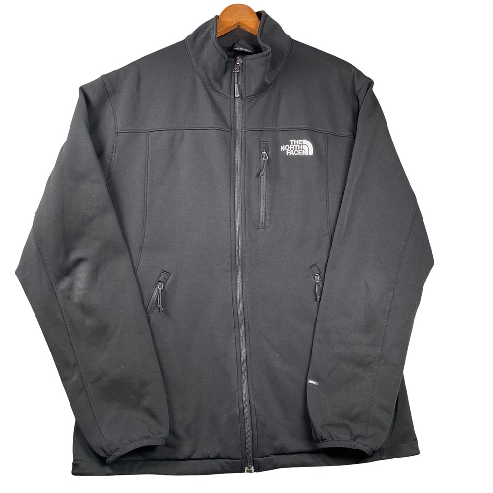 The North Face Apex Bionic Jacket Mens Large Black Softshell Full Zip C766